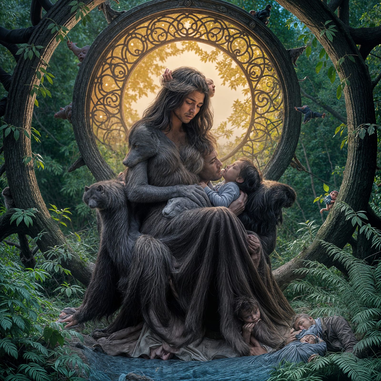 Mother Earth's Dark Cradle: A Fantasy Concept