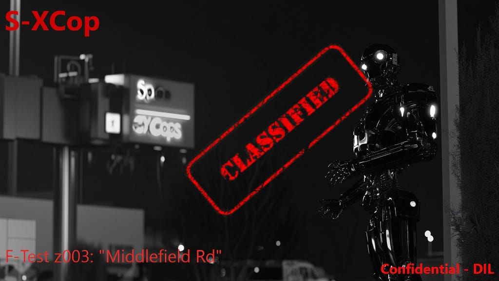 Classified Robot Leak: Cinematic Film Still