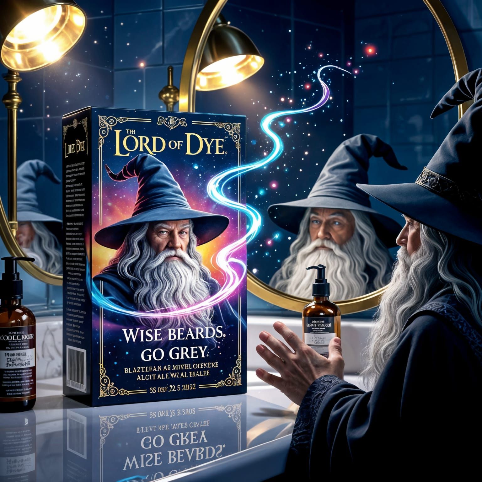 Grey Beard Wisdom in a Bottle: A Humorous Satire