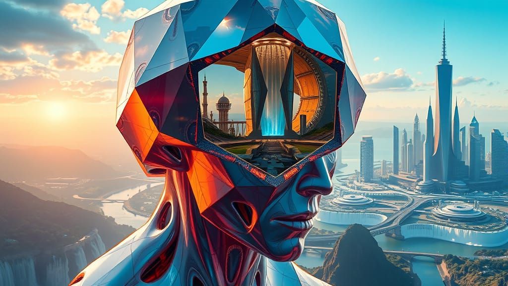 Cyberpunk Dreamscapes: Futuristic Metropolis Within Fractal ...