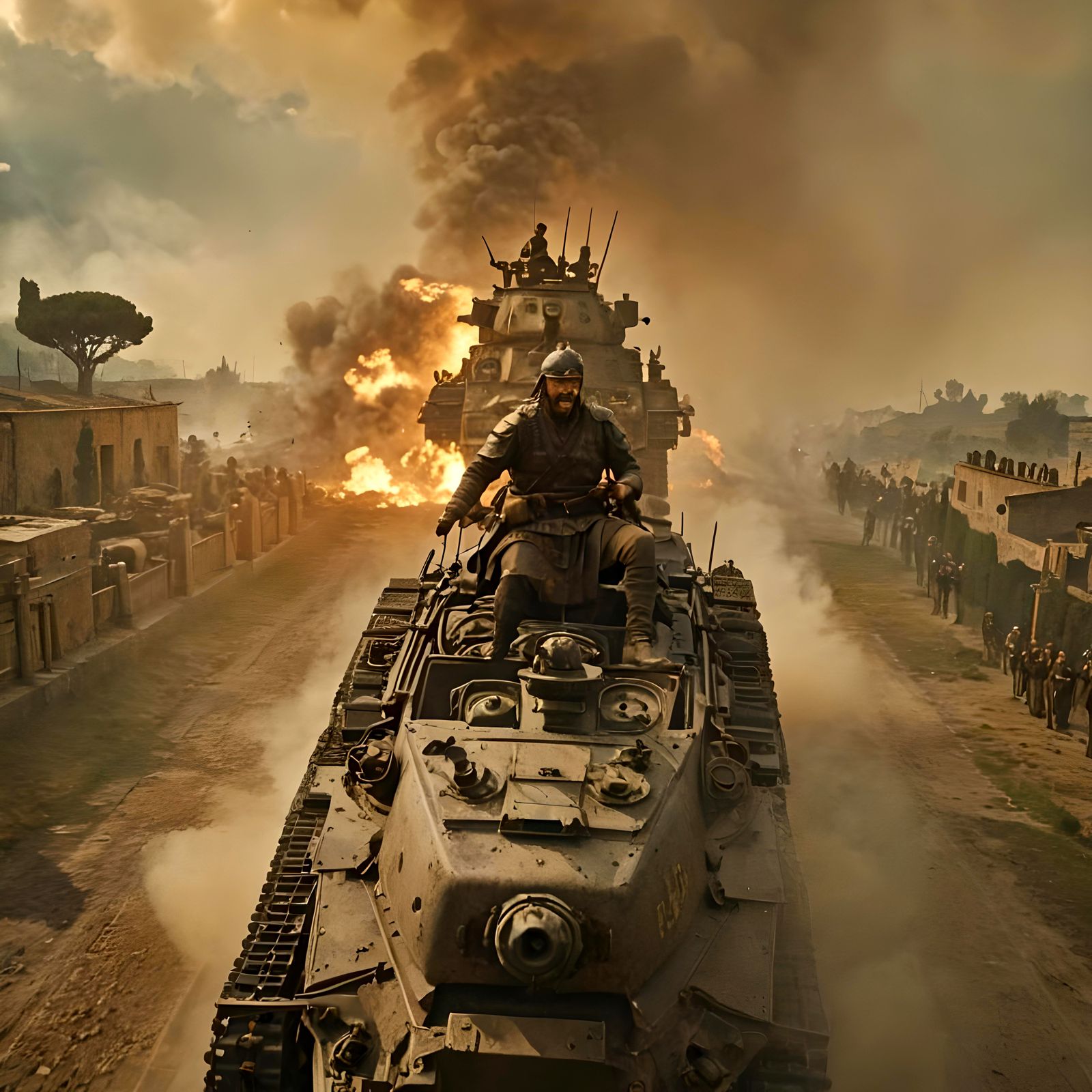 Attila the Hun Attacks Rome with Tank