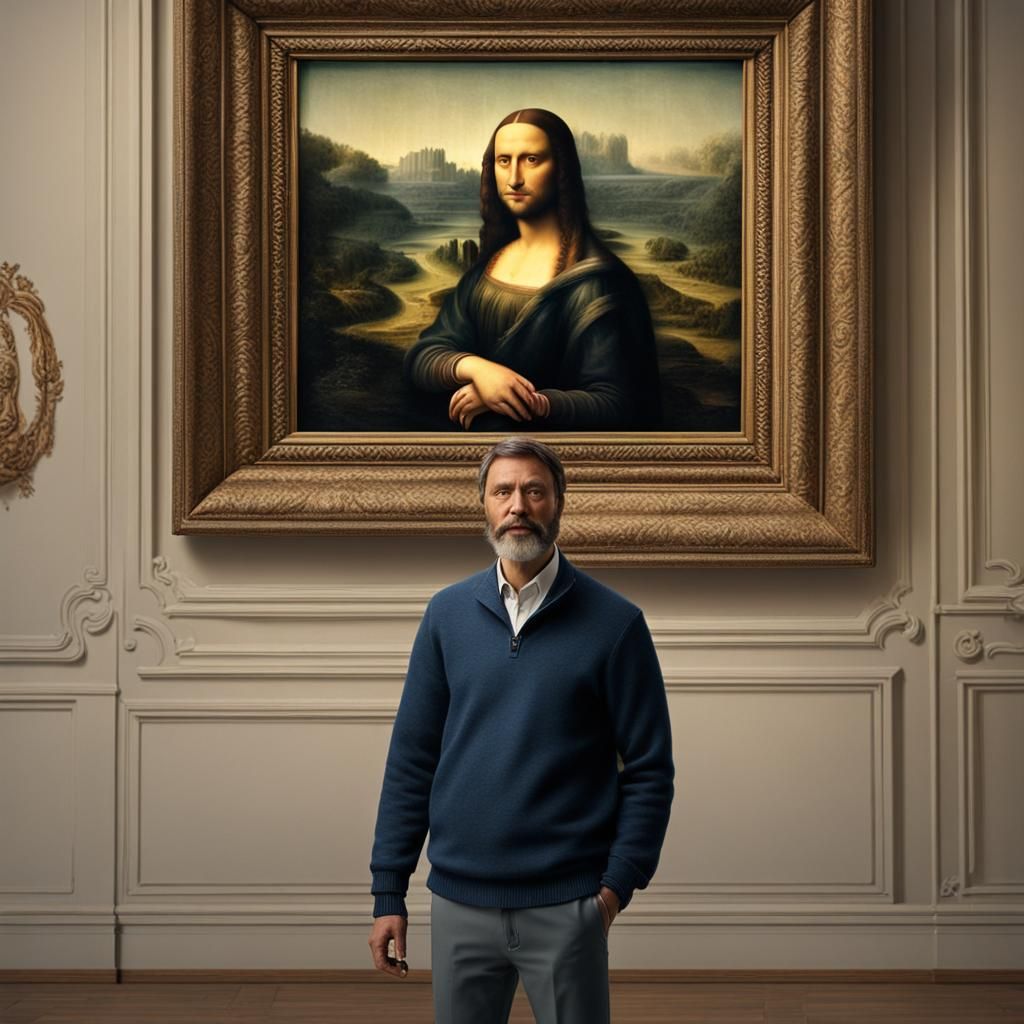 Mona Lisa Doppelganger Takes a Selfie