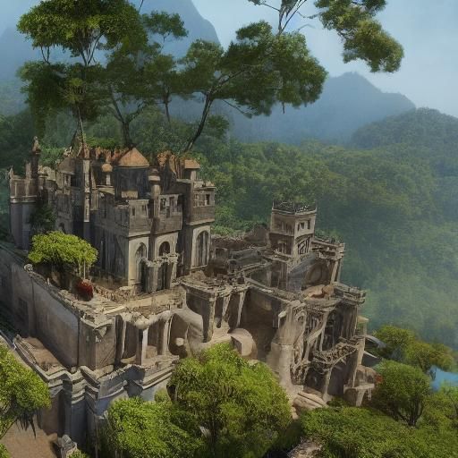 Majestic Castle Among Brazil's Lush Mountains