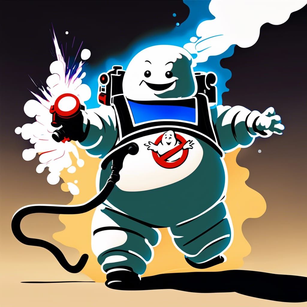 Stay Puft Marshmallow Man as Ghostbuster