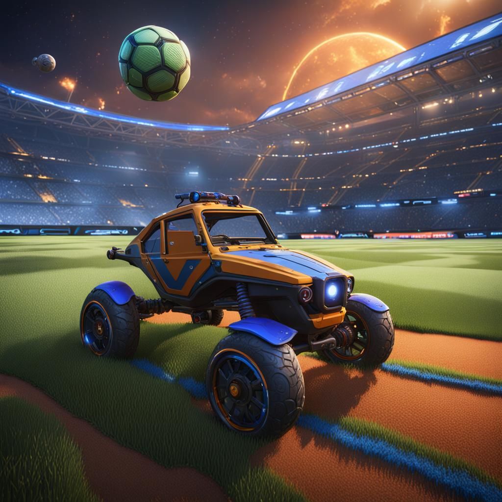 Rocket League Champion Field: Detailed Matte Painting