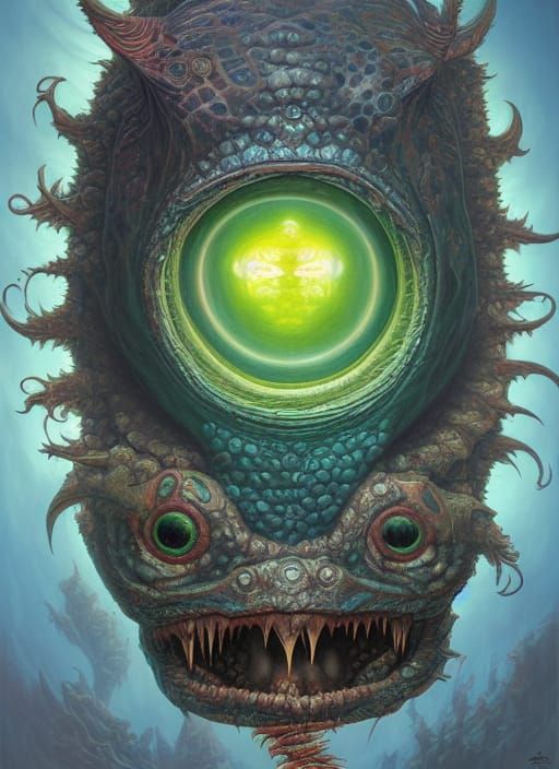 LSD Angler Fish Shamanic Poster Art
