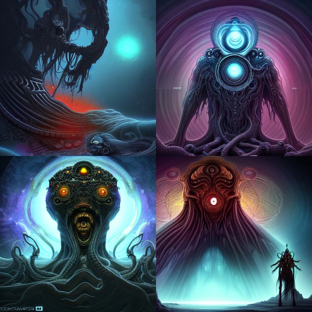 Cosmic God of Fear Emerges from Abyss