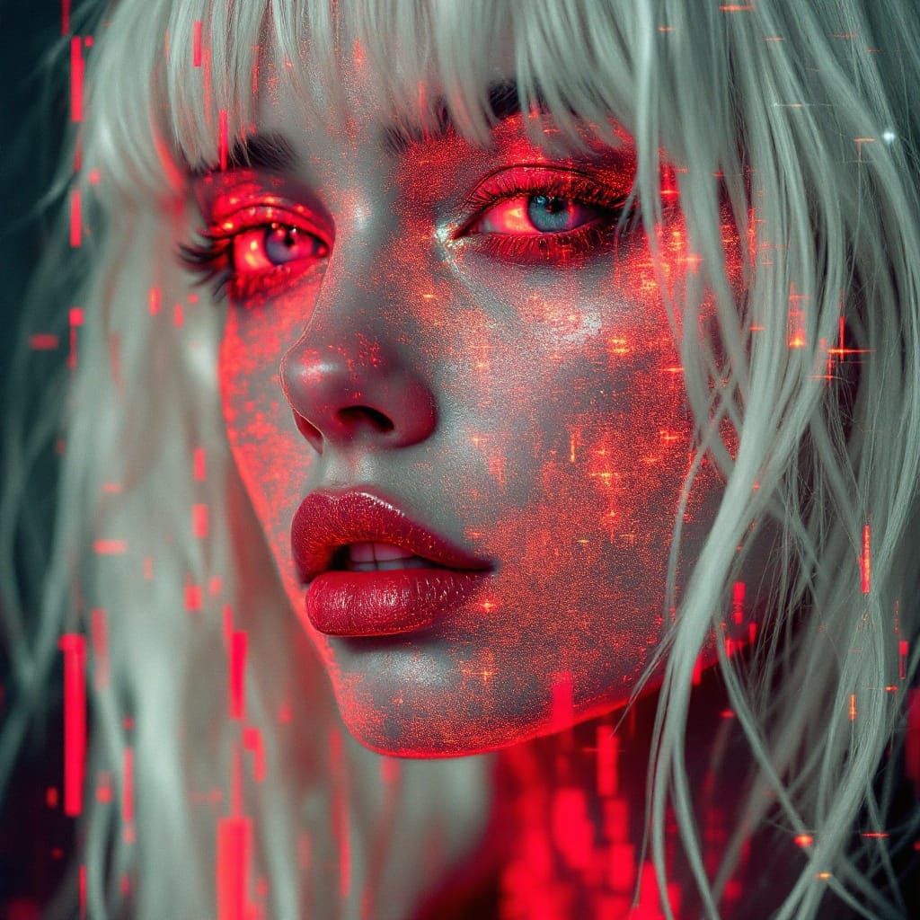 double exposure, lime defects Overlay silver Glitch art, scr...