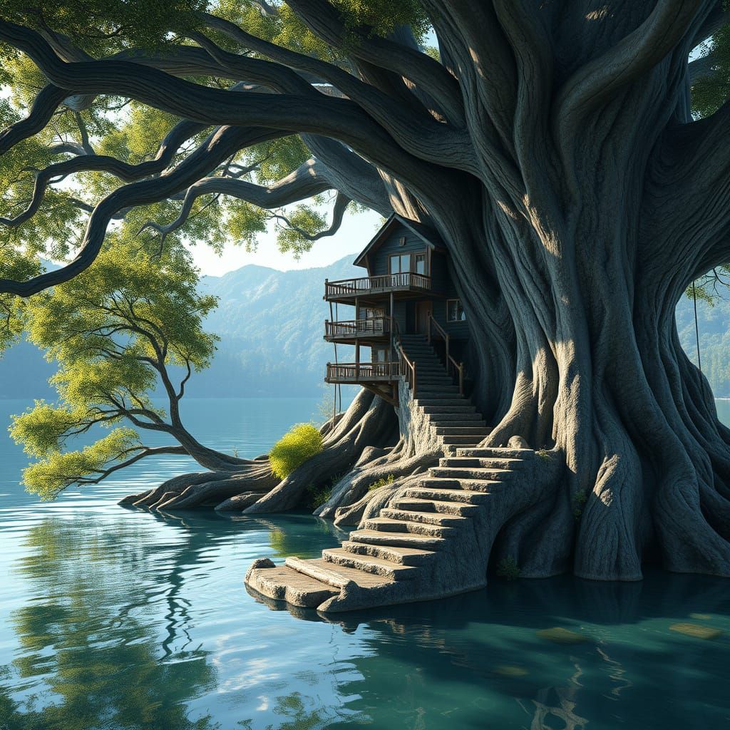 Epic Treehouse Oasis in a Clear Lake Paradise