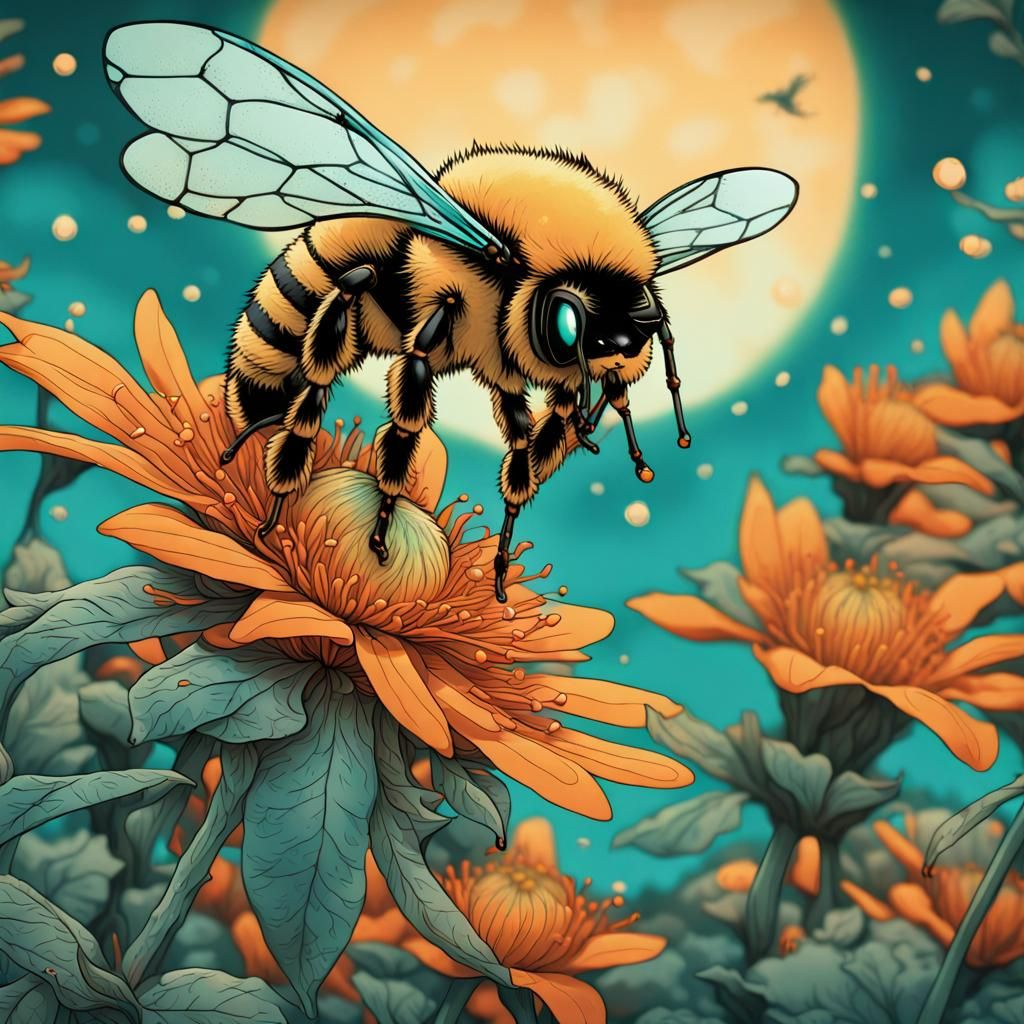 The Mighty Bee: Yokai-Inspired Post-Apocalyptic Photograph
