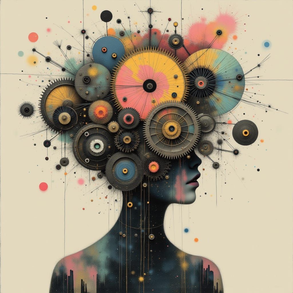 Surreal Steampunk Brain as Complicated Object