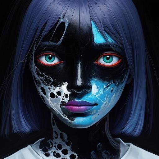 Surreal Person Replaced in Dreamlike Oil Painting