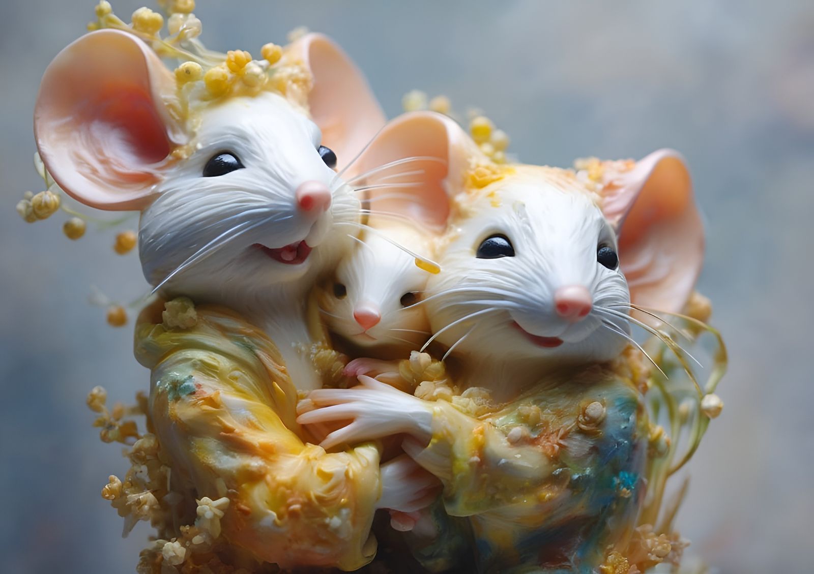 Mouse Fam Made of Cheese