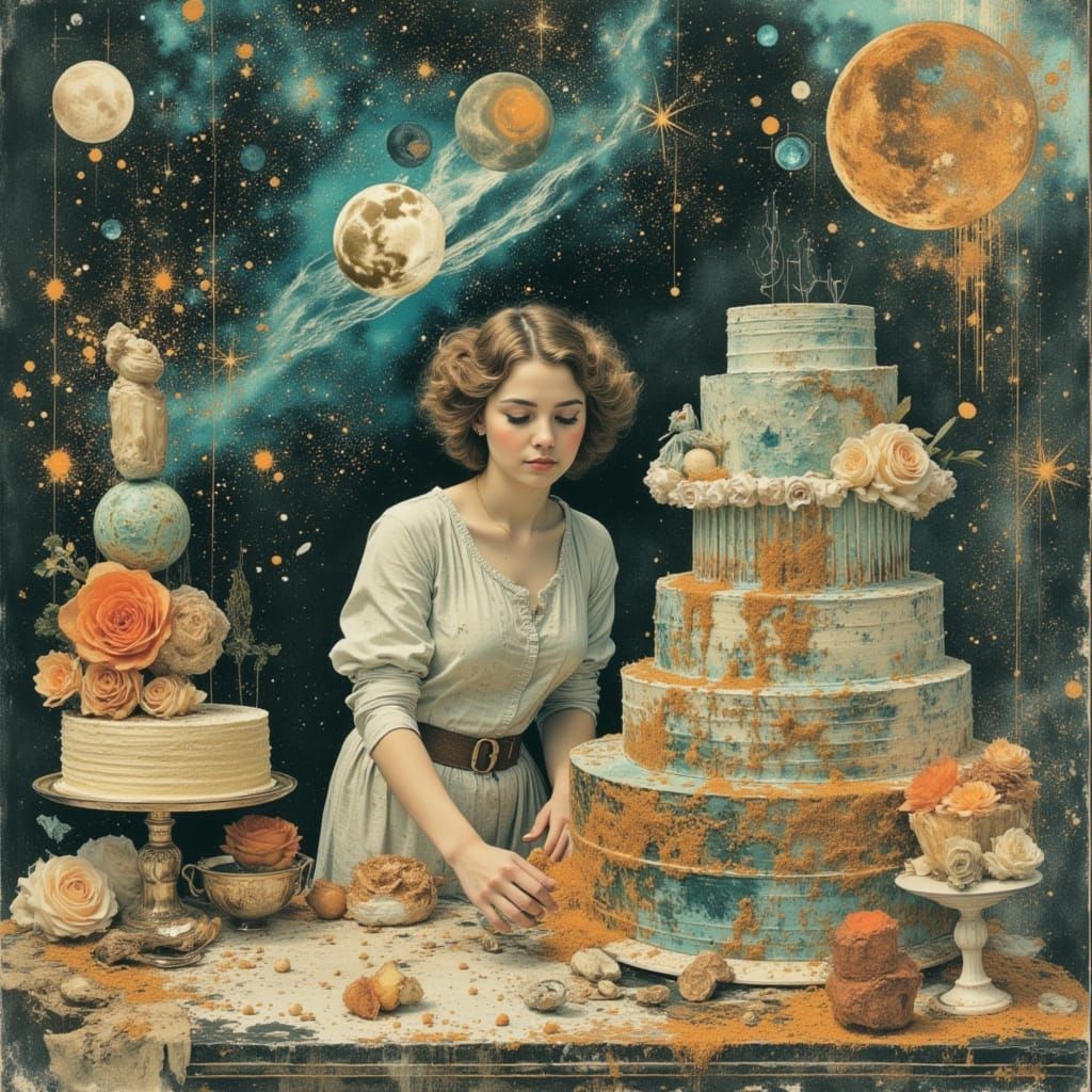 Celestial Pastry Chef Bakes Stardust Cakes