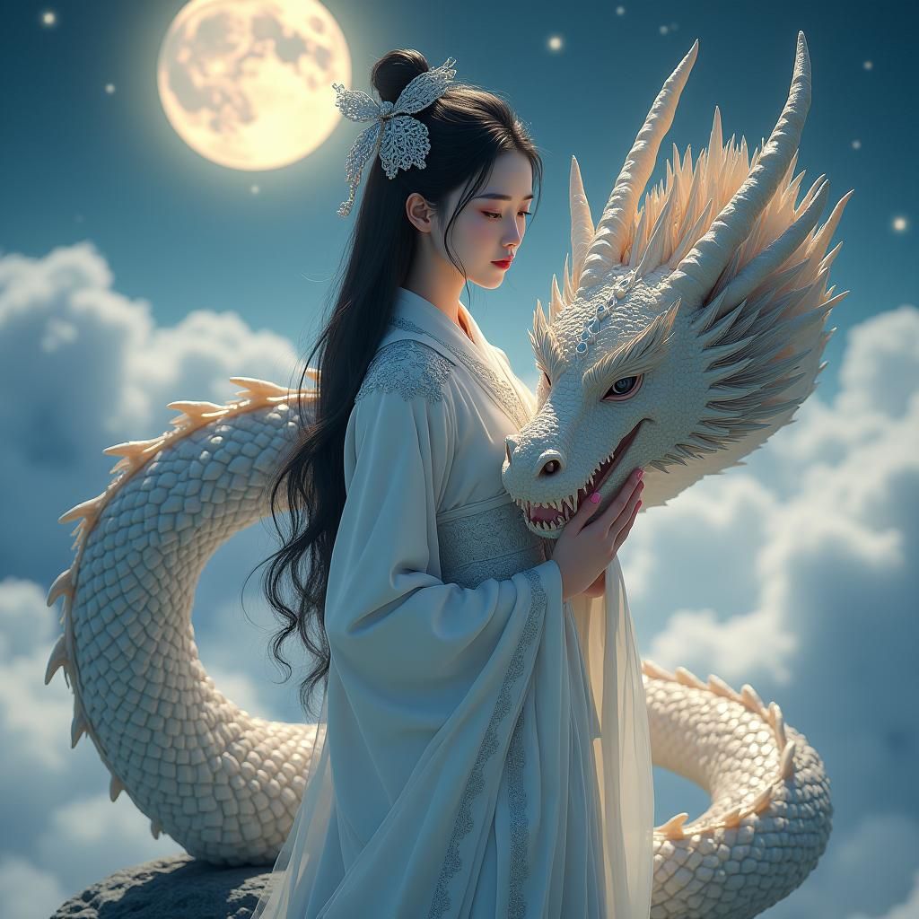 Dragon Queen in Anime Style