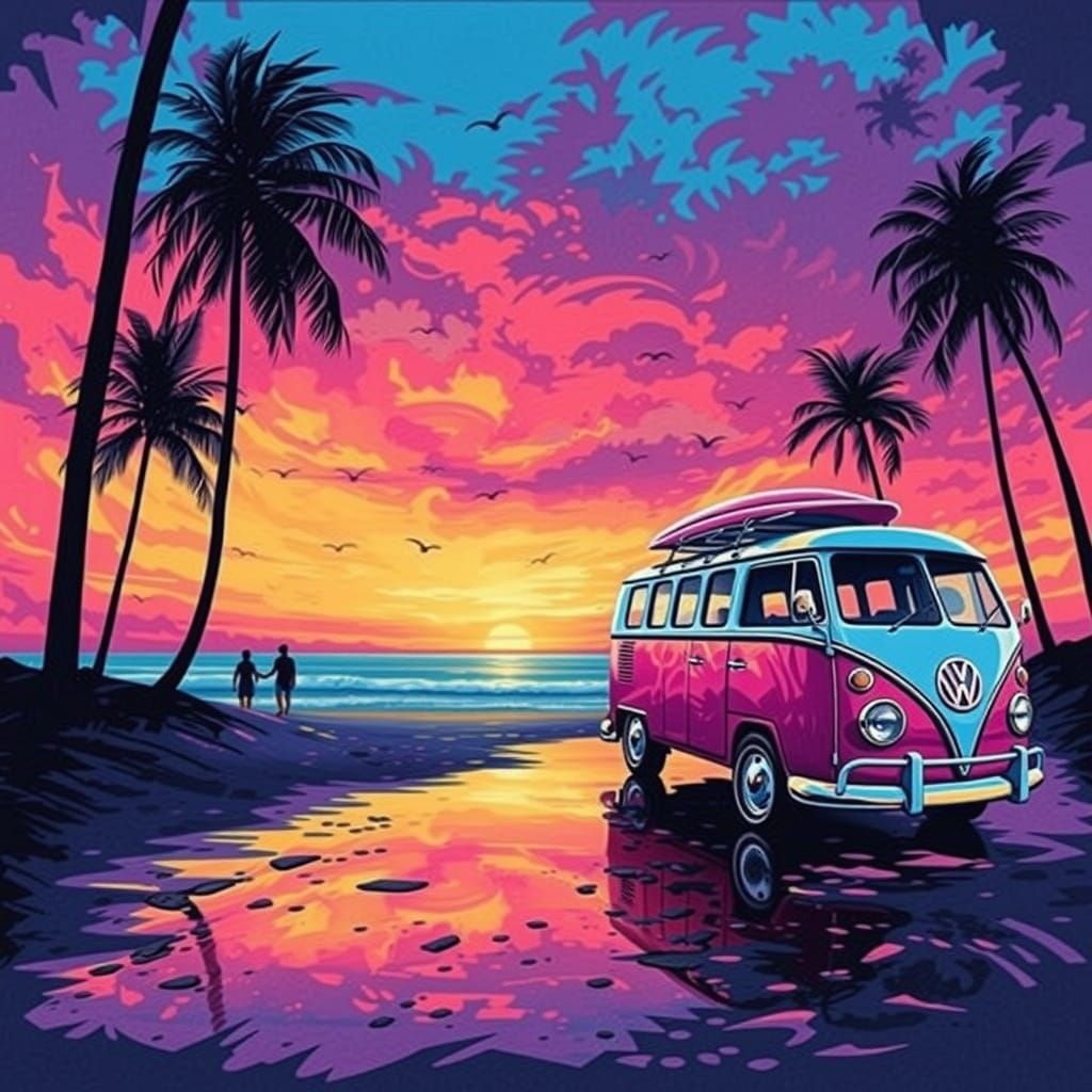 Hippie Beachy Sunset