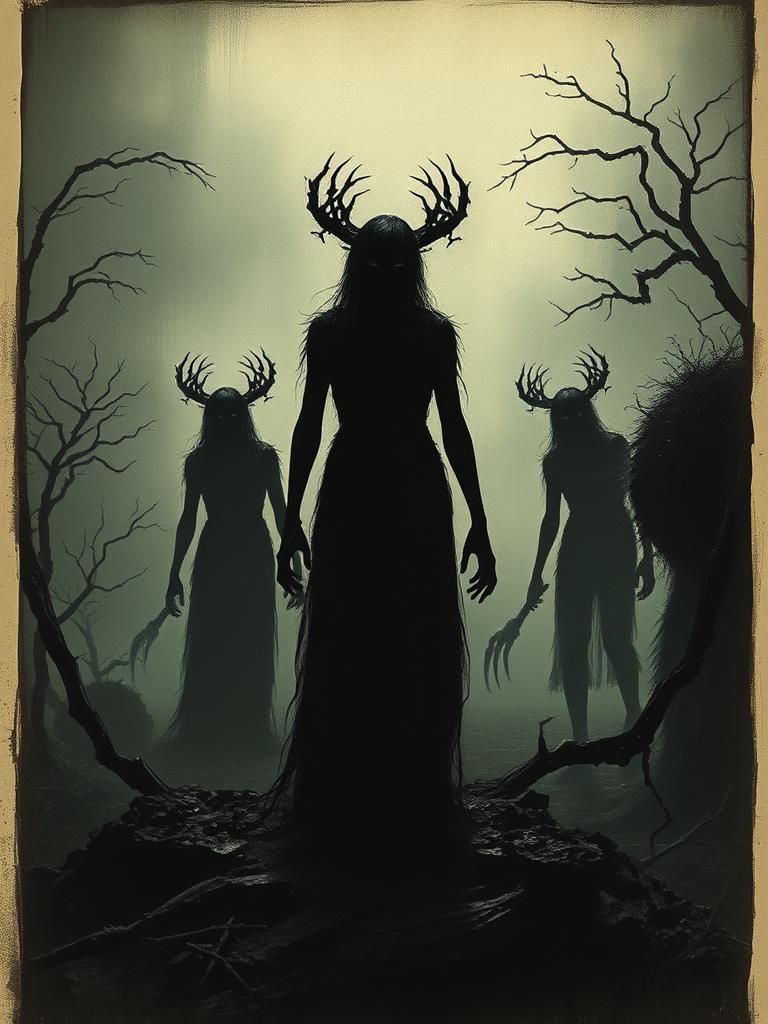 Macabre Horror Scene in Cinematic Style