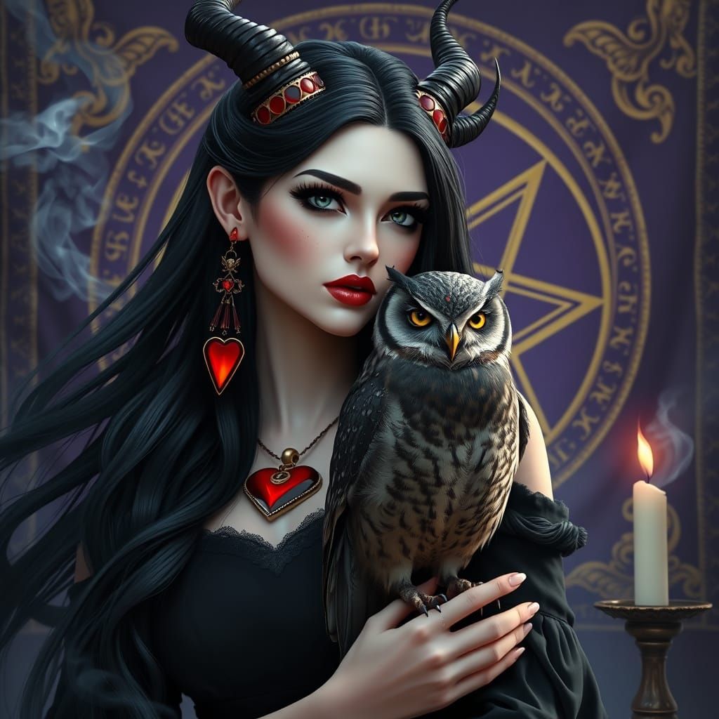 Goddess of Mystique in Splendid Fantasy Attire