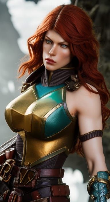 Milla Jovovich as Triss Merigold in Witcher Style