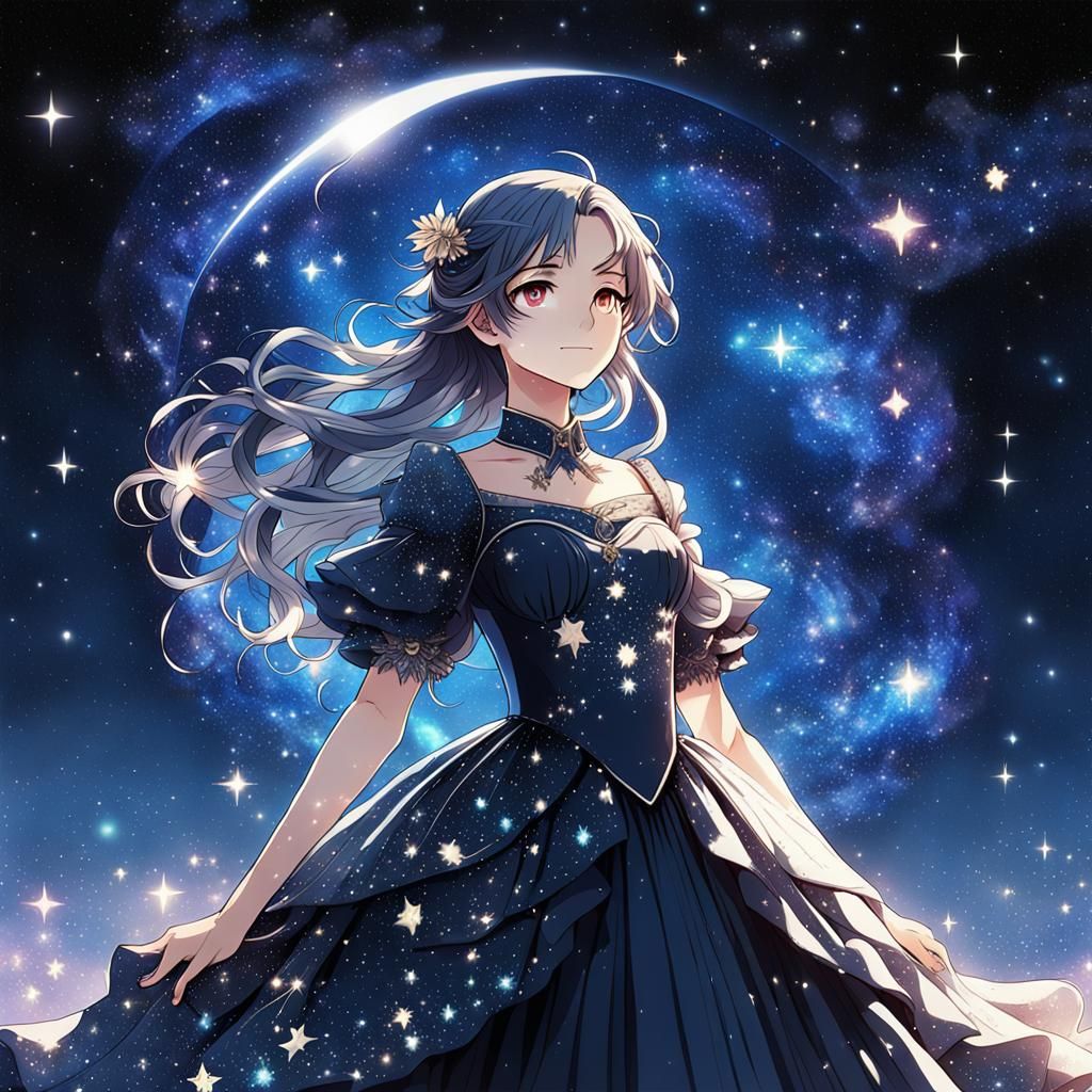 Anime Eclipse Dress in Deep Color Style