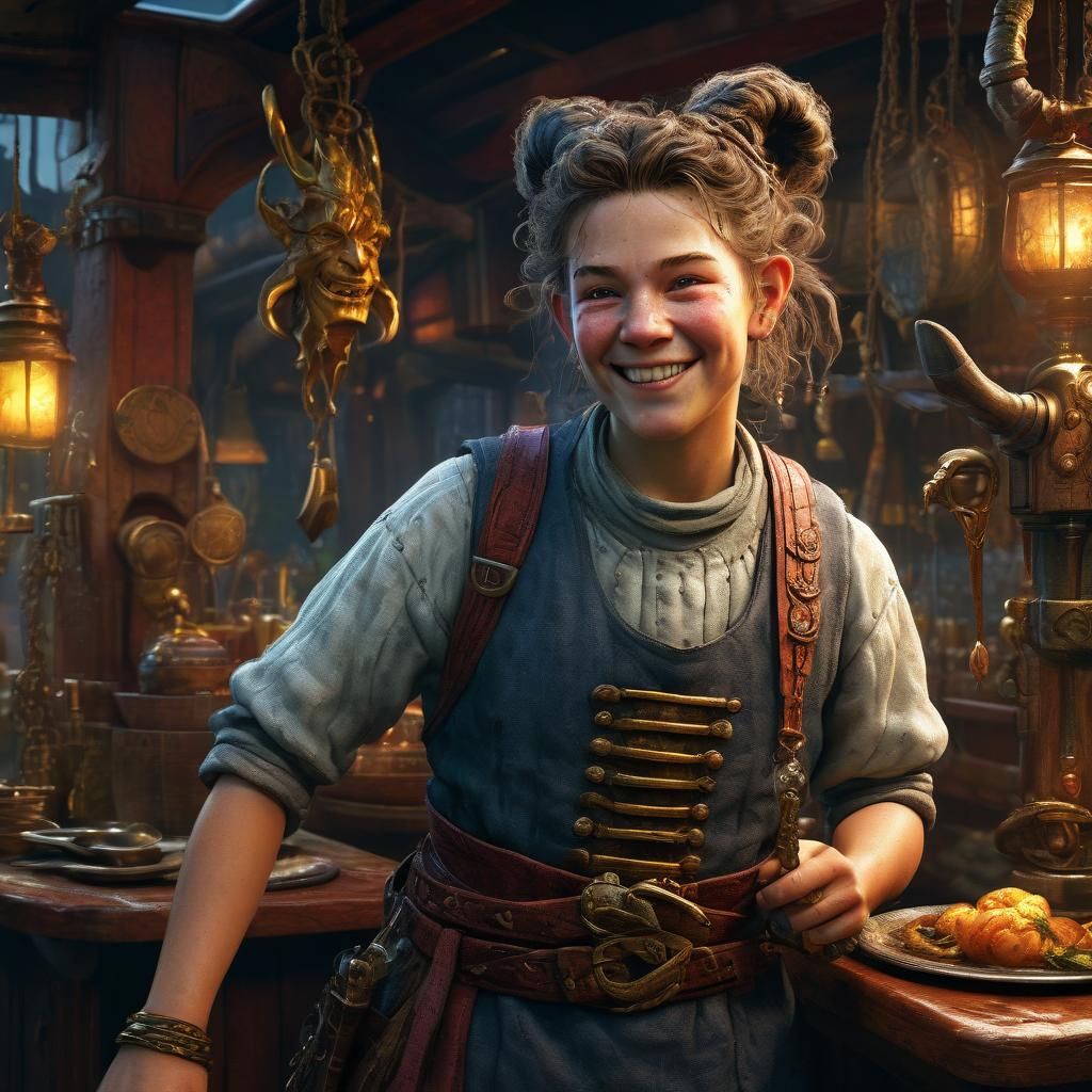 Hobbit Cook with Dagger on Wandering Glory