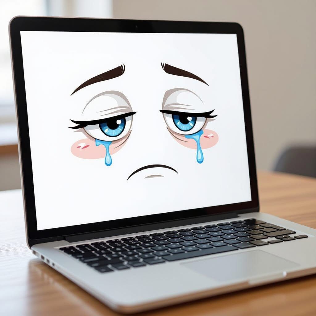 Tired Laptop Begging for Rest