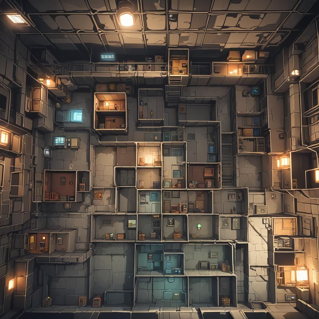 Underground Basement: Shadows and Light Puzzle