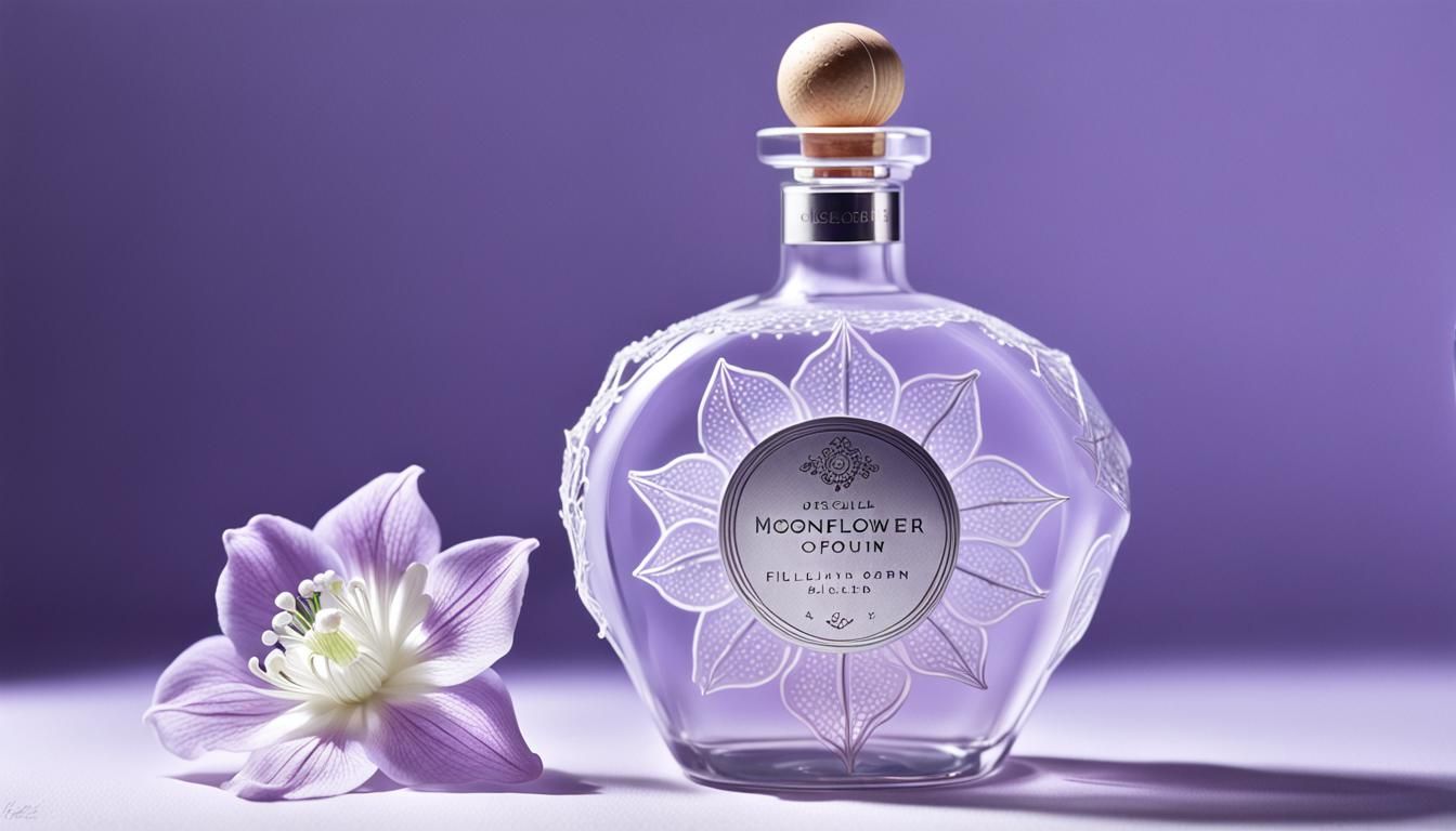 Pastel Purple Potion Bottle in Hyperrealistic Style