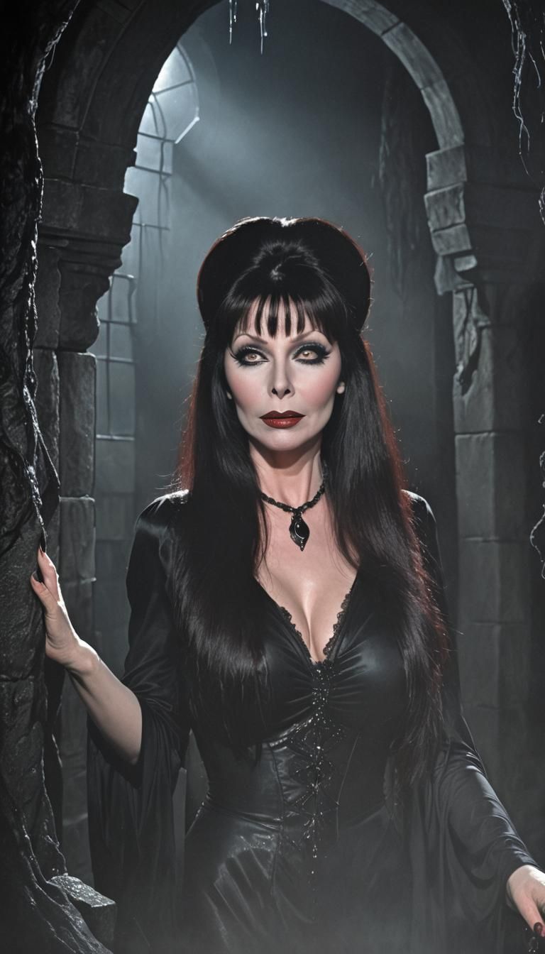 Elvira Mistress of the Dark in Gothic Portrait