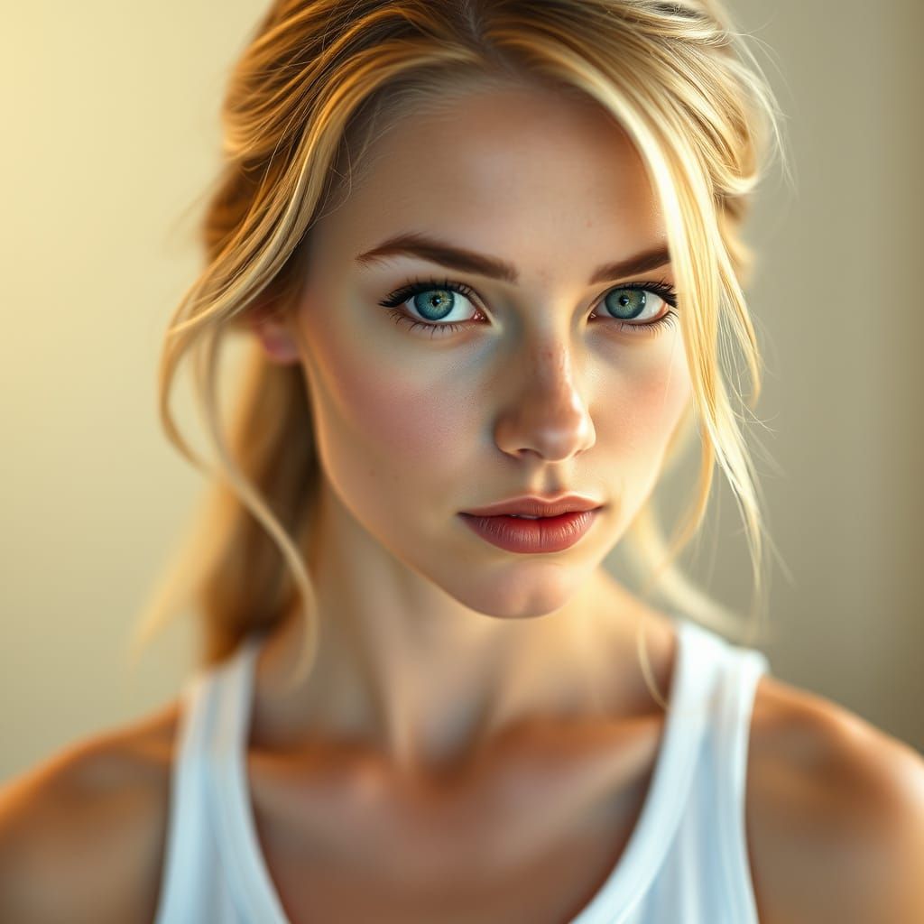 Portrait of a Beautiful Woman in Editorial Style