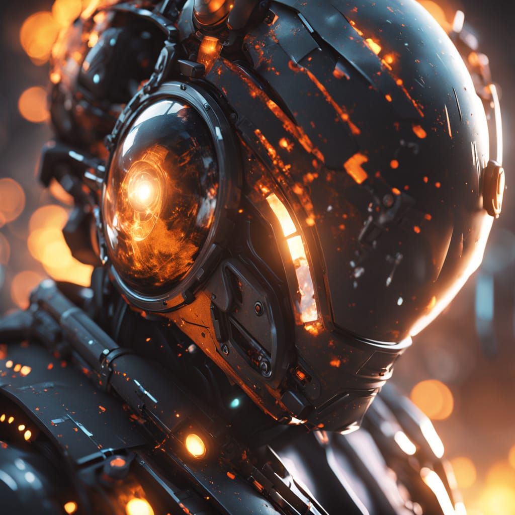 Futuristic Anime Pilot Falling into Cosmos: Cinematic Still