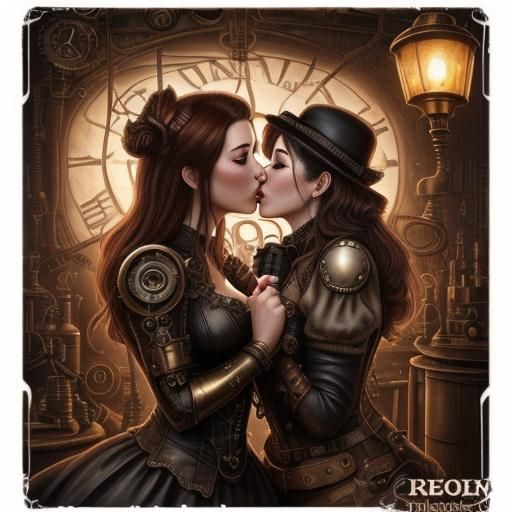 Steampunk Kiss: Women and Machine