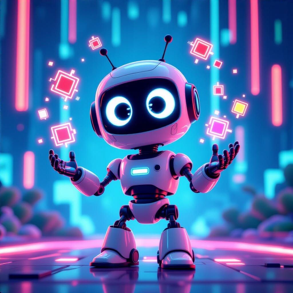 Whimsical Robot Juggling Circuits in Digital World