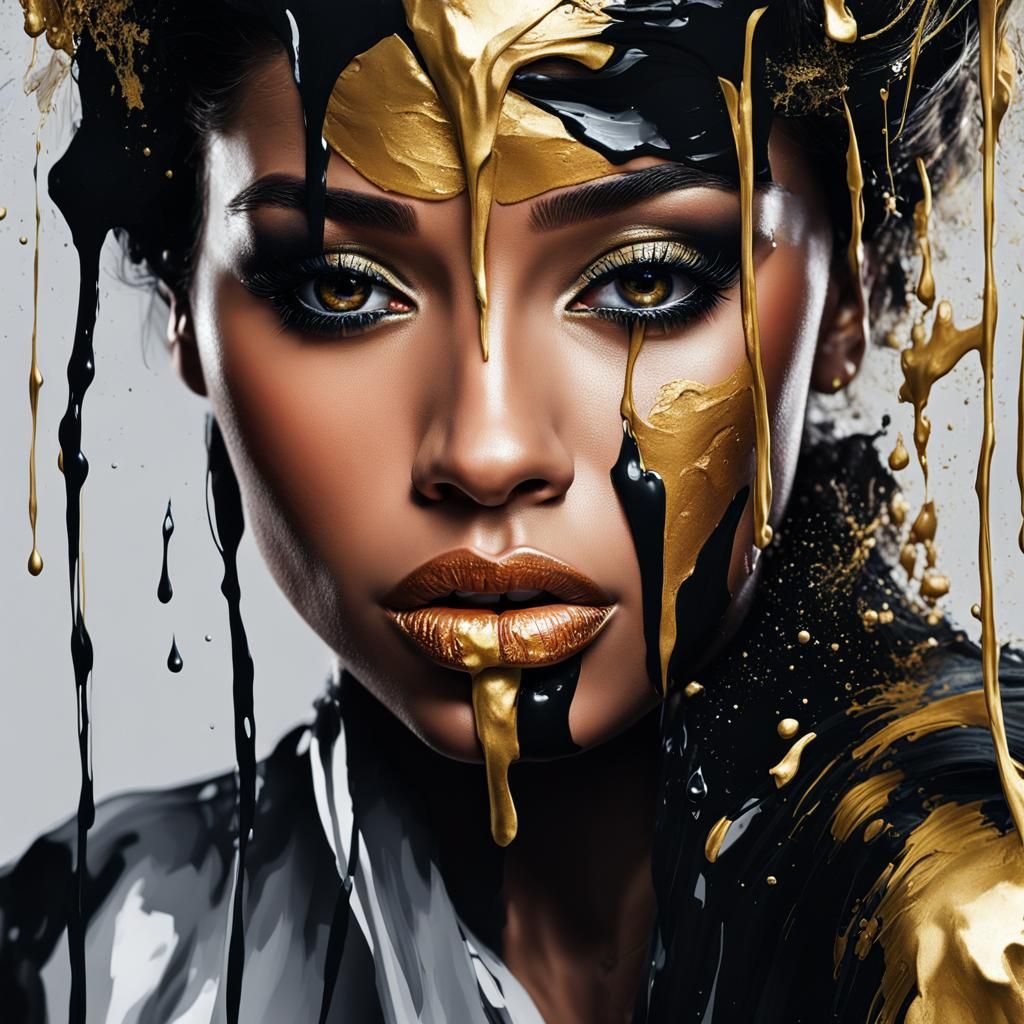 Dripping Gold Makeup