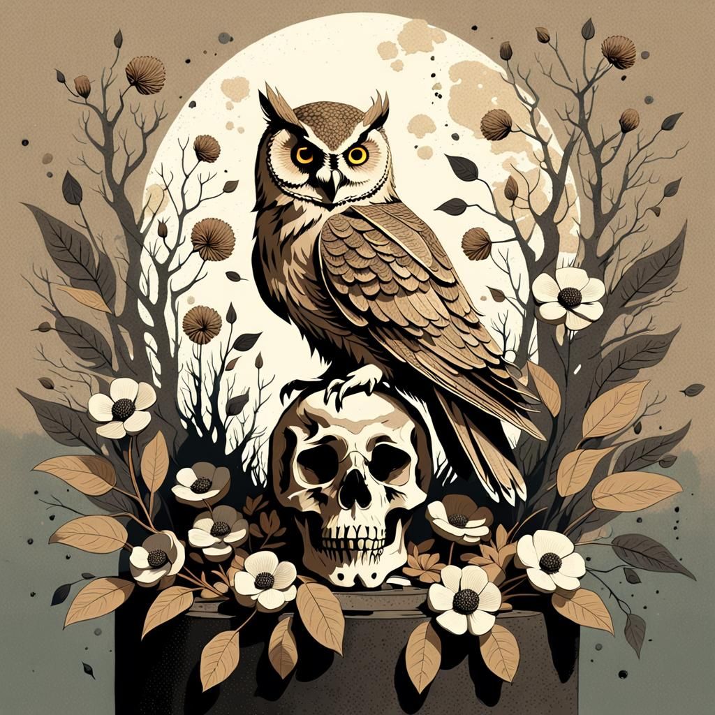 Beksinski-Inspired Surrealist Memento Mori Illustration