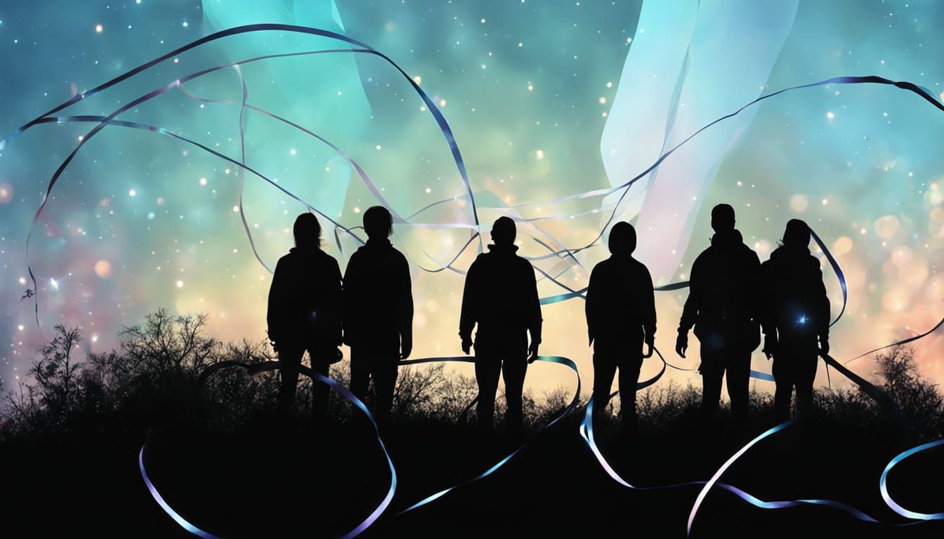 Floating Silhouettes in a Galaxy