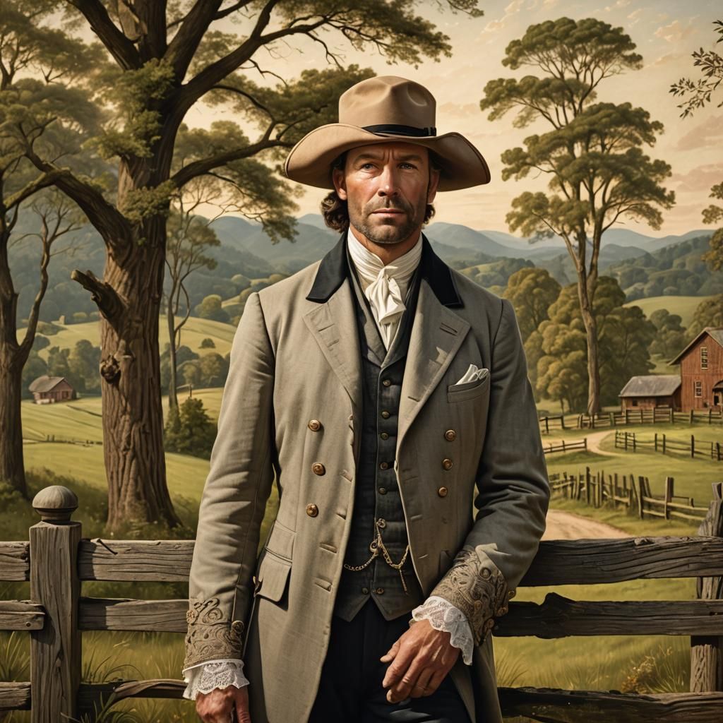 Colonial American Portrait of Scottish Gentleman