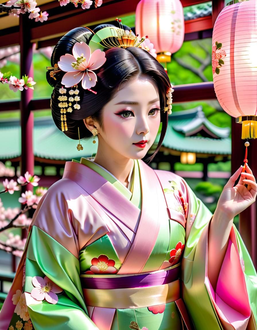 Heian Empress Celebrates Hinamatsuri in Traditional Style