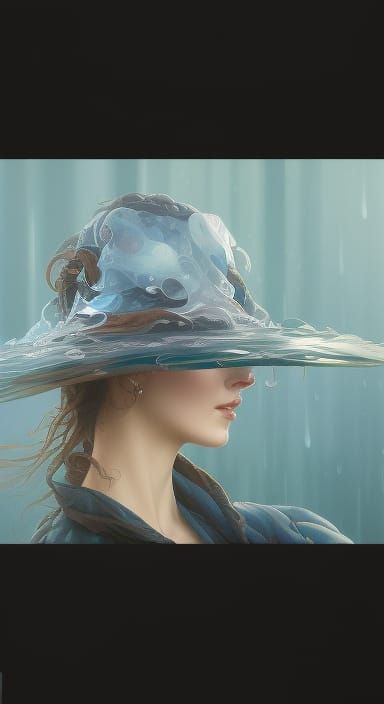 Liquid Portrait in a Splash Art Style