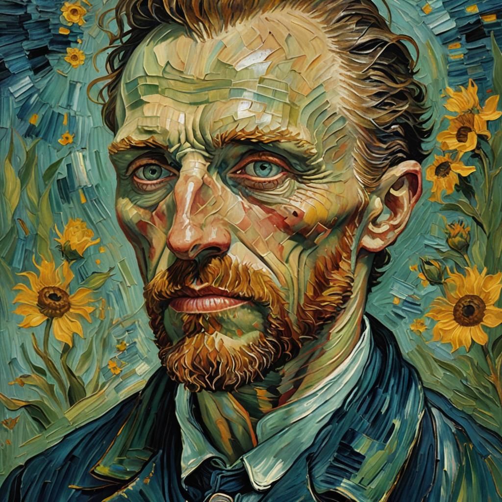 Emotionally Expressive Anatomical Portrait in Impasto Style