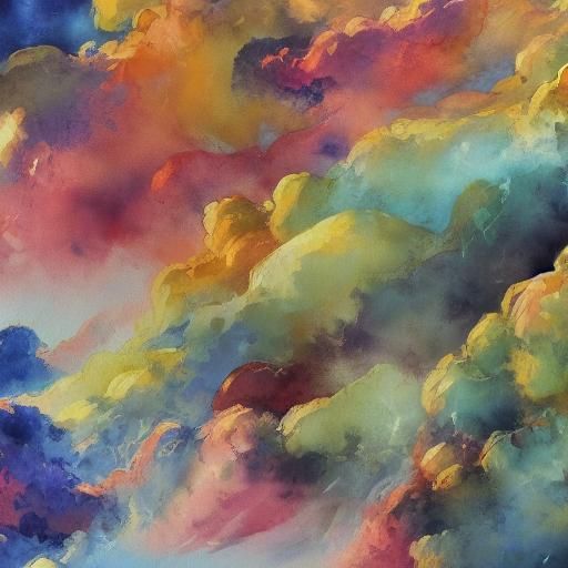 Gouache Style Impressionist Masterpiece in Watercolor