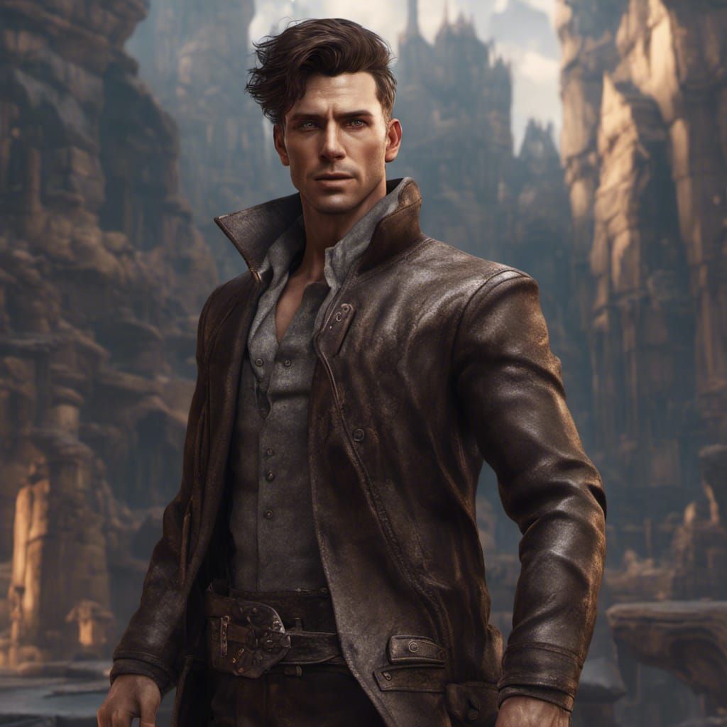 Detailed Matte Painting of Modern Man