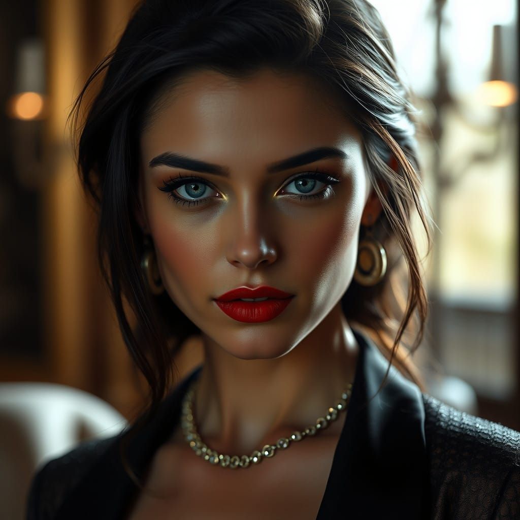 Elegant Woman in Soft Light