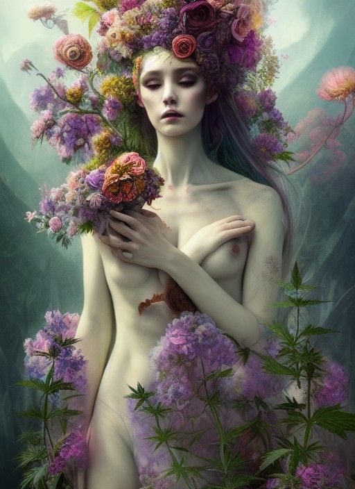 Goddess of Life and Love in Matte Painting