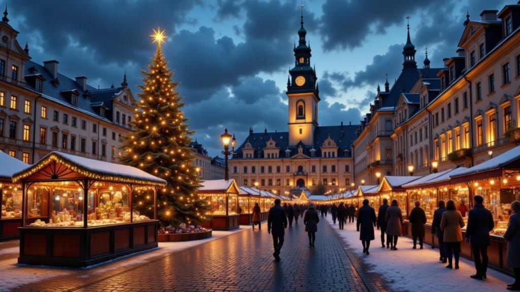 Dresden Christmas Market at Night