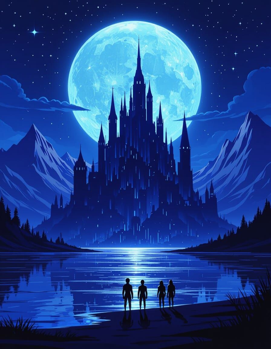 Alien World: Gothic City Under a Blue Moon