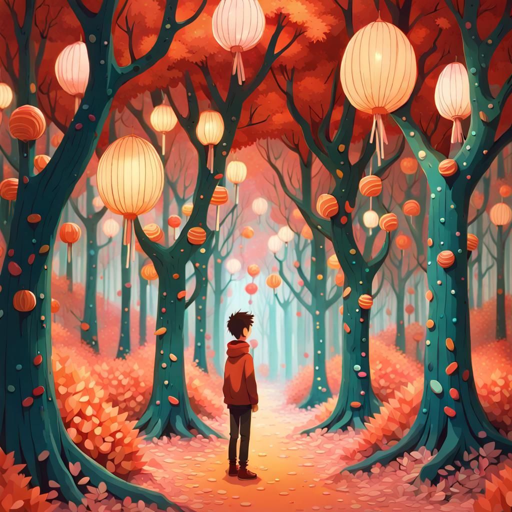 Boy in Candy Wonderland: Storybook Magic Forest