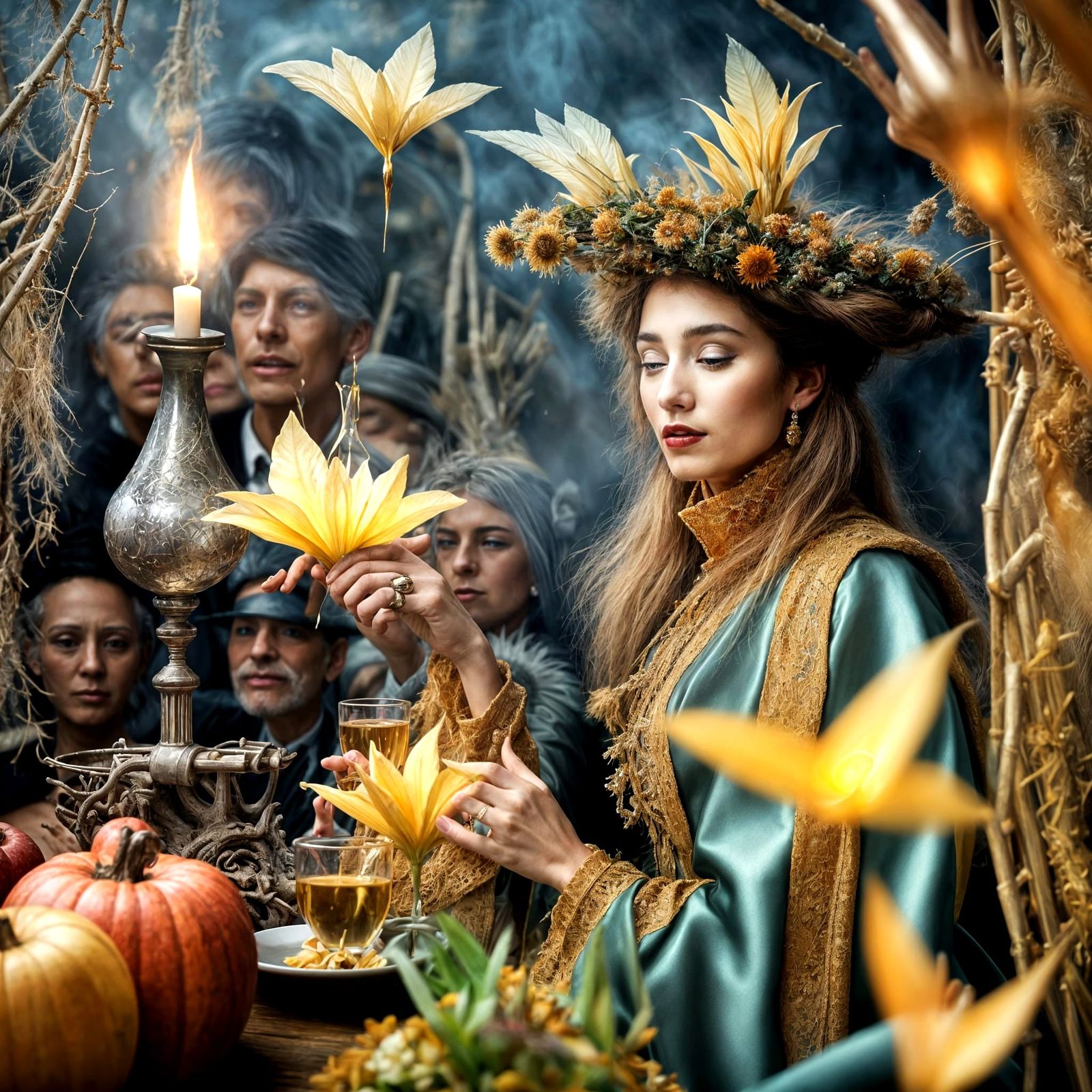 Magical Surreal Celebration of Life in Photorealistic Style