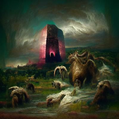 Tower of Babel: Elder Gods Approach in Bonheur Style