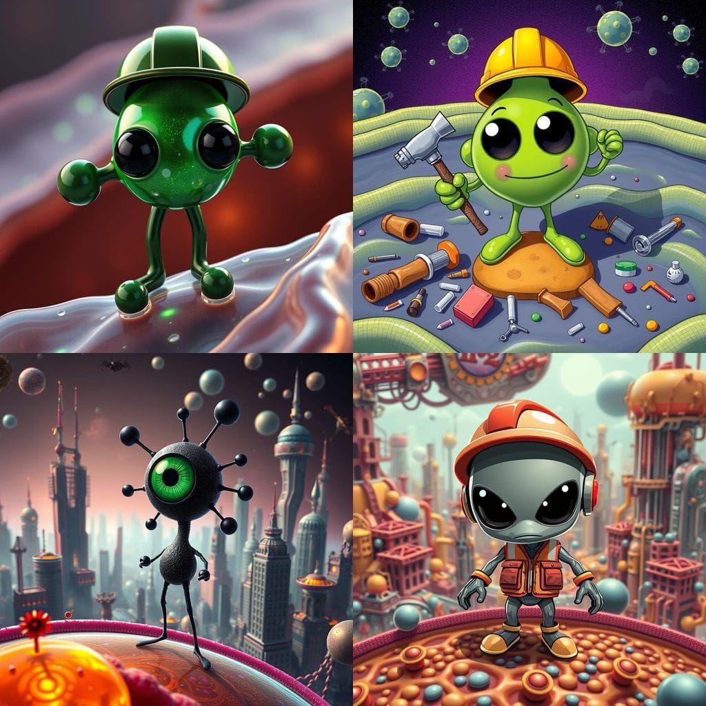 Green Lipid Builder on Cell Membrane